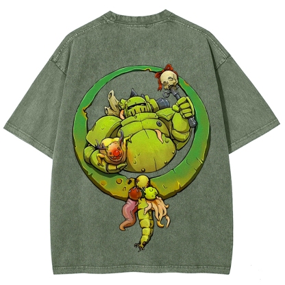 Nurgle Warhammer 40k Printed Unisex Washed T-Shirt 2603000904