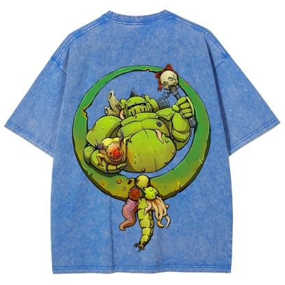 Nurgle Warhammer 40k Printed Unisex Washed T-Shirt 2603000904