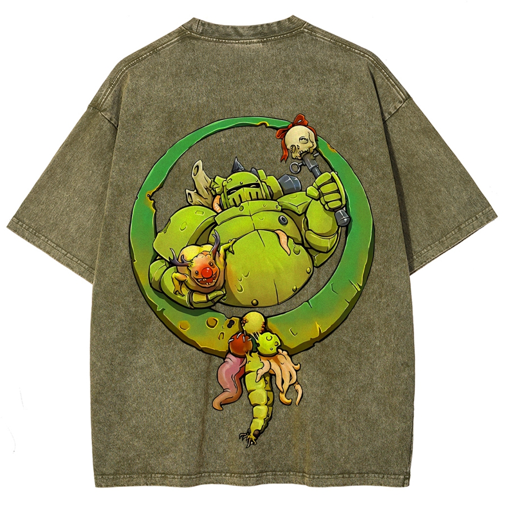 Nurgle Warhammer 40k Printed Unisex Washed T-Shirt 2603000904