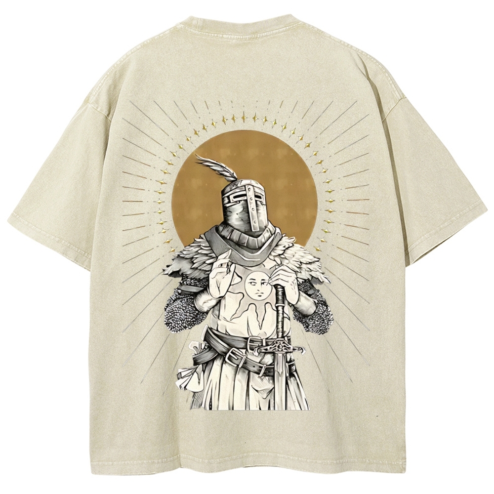 Praise The Sun Unisex Fit Washed T-Shirt 2603000905