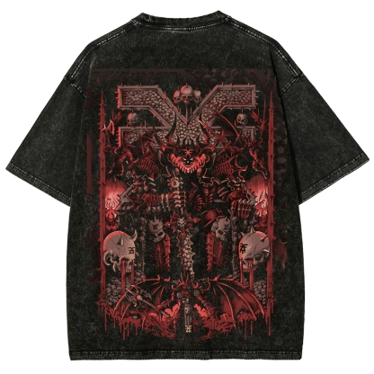 Warhammer 40K KHORNE the Blood God Unisex Fit Washed T-Shirt 2603001242