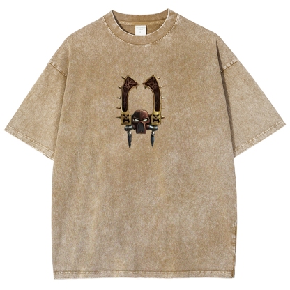 Kharn The Betrayer Warhammer 40K Printed Unisex Washed T-Shirt