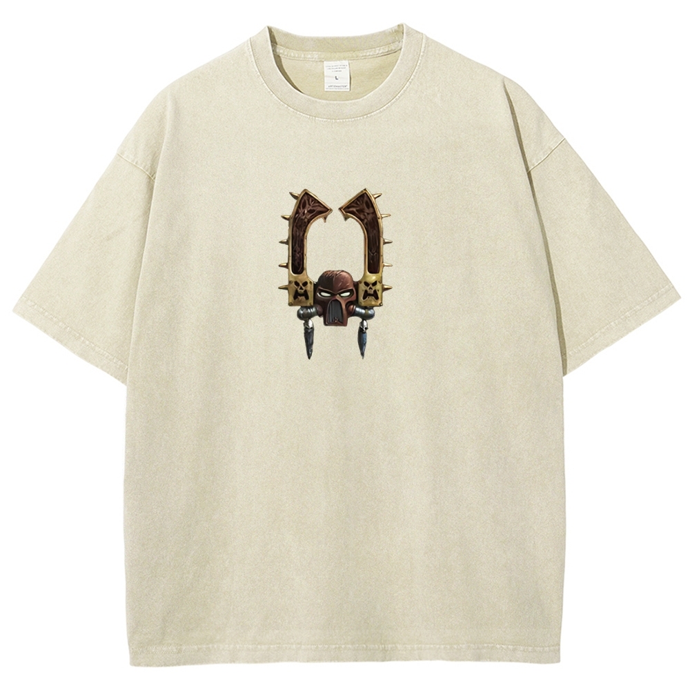 Kharn The Betrayer Warhammer 40K Printed Unisex Washed T-Shirt