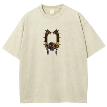 Kharn The Betrayer Warhammer 40K Printed Unisex Washed T-Shirt