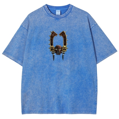 Kharn The Betrayer Warhammer 40K Printed Unisex Washed T-Shirt