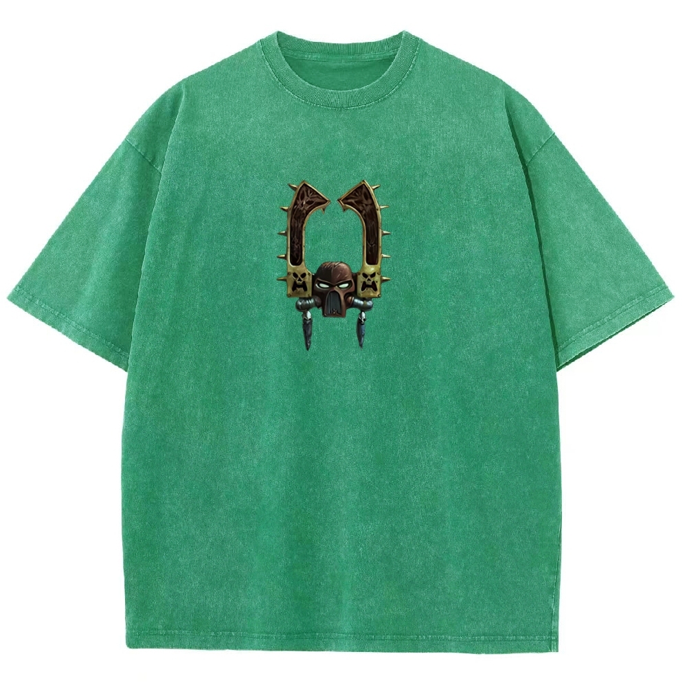 Kharn The Betrayer Warhammer 40K Printed Unisex Washed T-Shirt