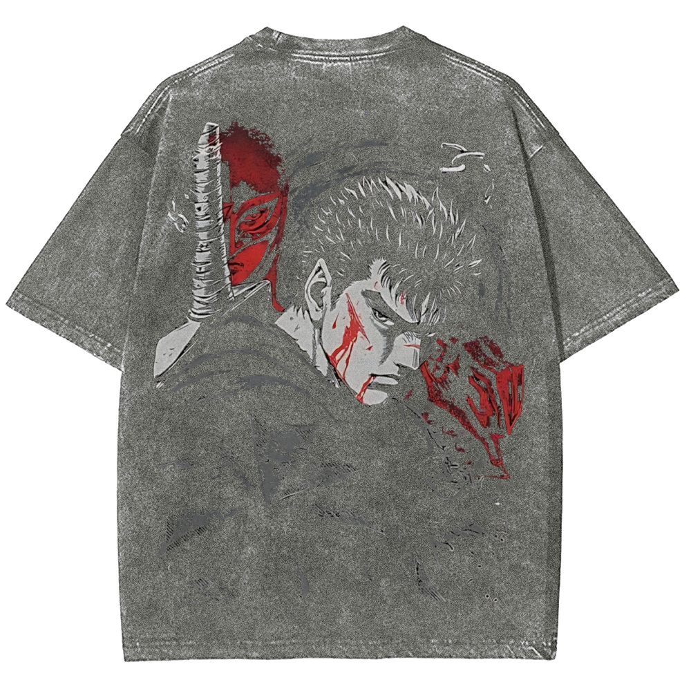 BERSERK Unisex Fit Washed T-Shirt 2603001248