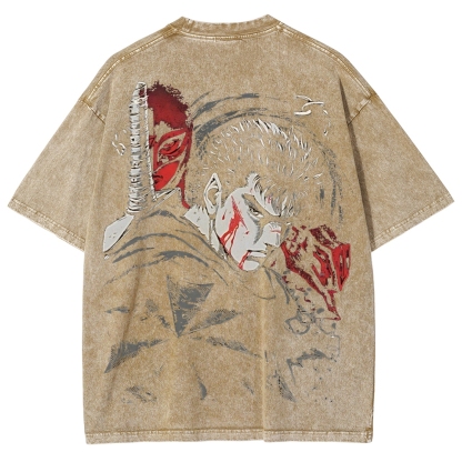 BERSERK Unisex Fit Washed T-Shirt 2603001248