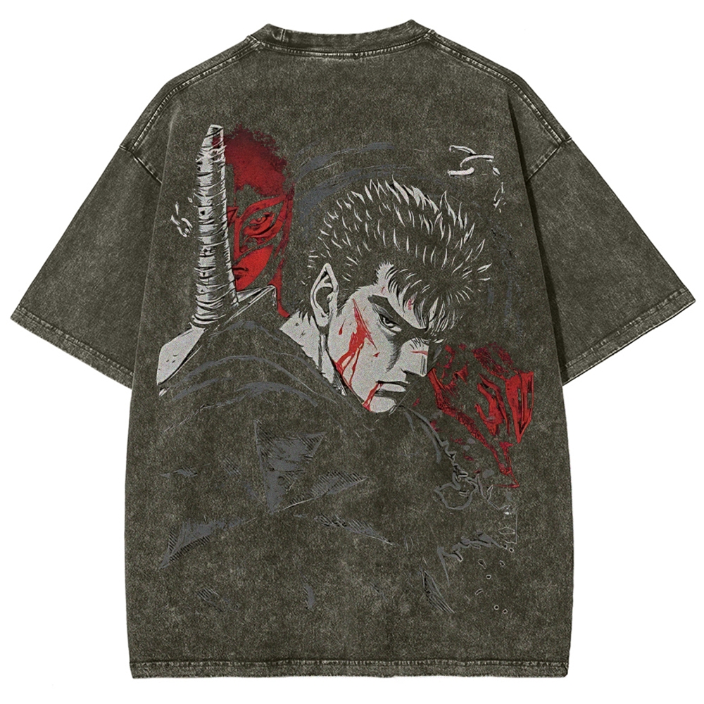 BERSERK Unisex Fit Washed T-Shirt 2603001248