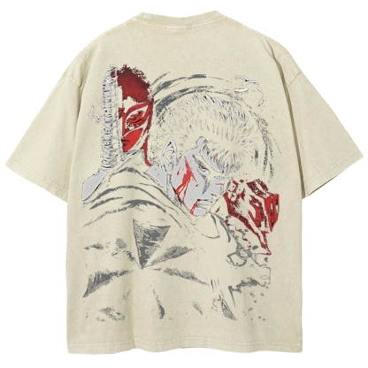 BERSERK Unisex Fit Washed T-Shirt 2603001248