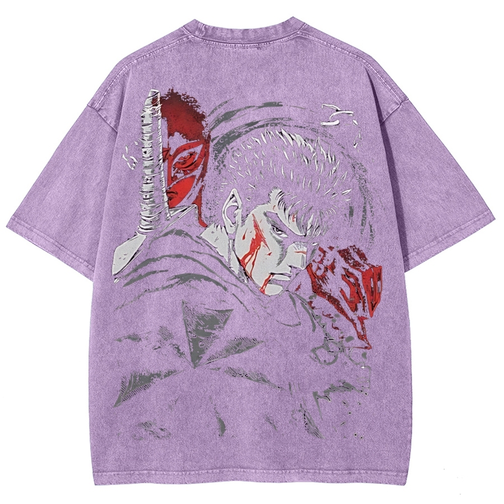BERSERK Unisex Fit Washed T-Shirt 2603001248
