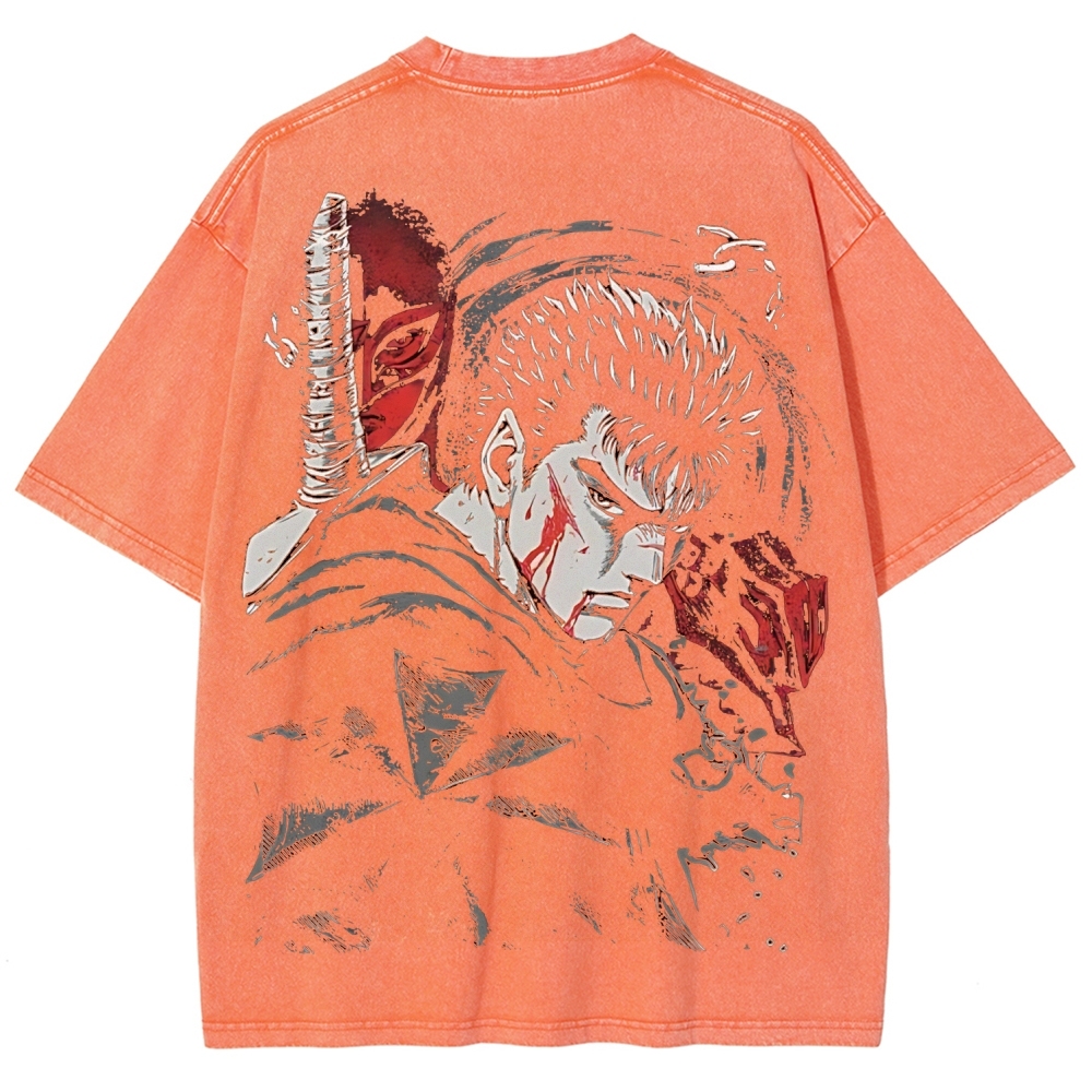 BERSERK Unisex Fit Washed T-Shirt 2603001248