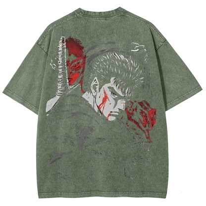 BERSERK Unisex Fit Washed T-Shirt 2603001248