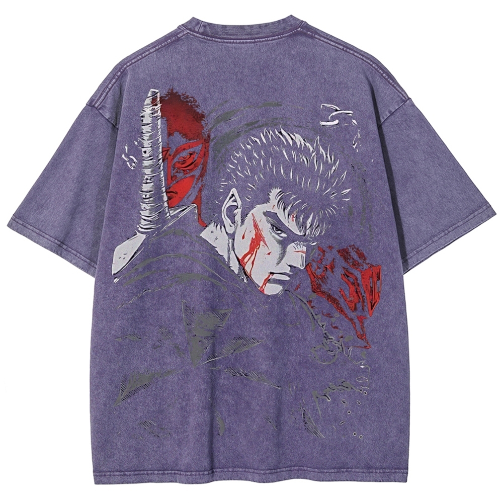 BERSERK Unisex Fit Washed T-Shirt 2603001248