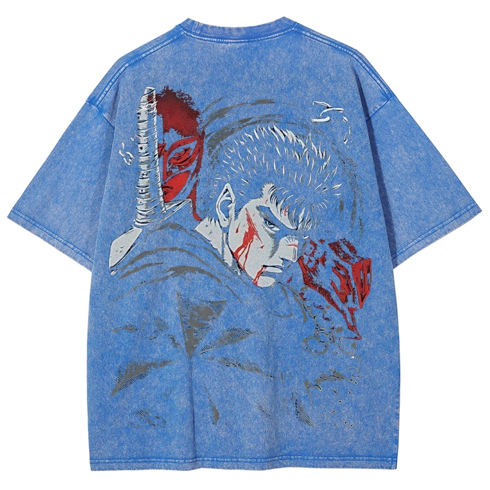 BERSERK Unisex Fit Washed T-Shirt 2603001248