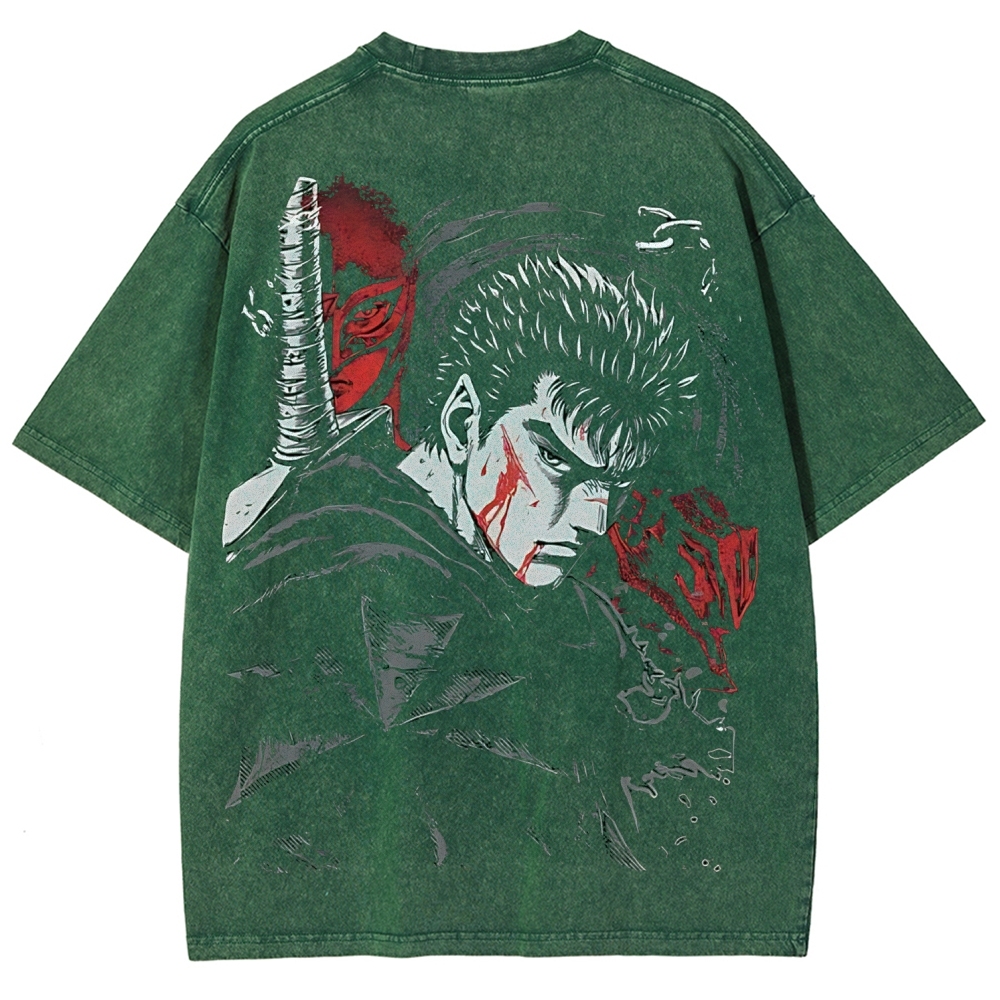 BERSERK Unisex Fit Washed T-Shirt 2603001248