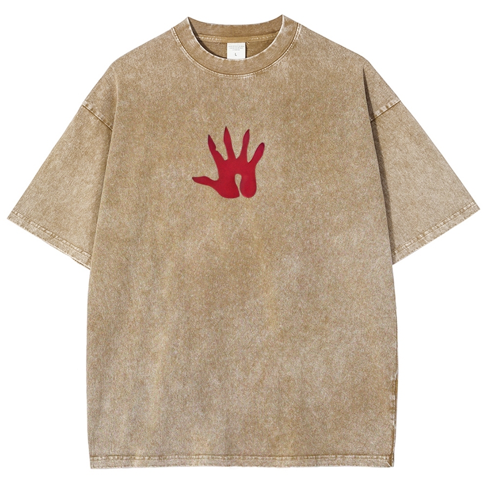 Warhammer 40K Night Lords Printed Unisex Washed T-Shirt