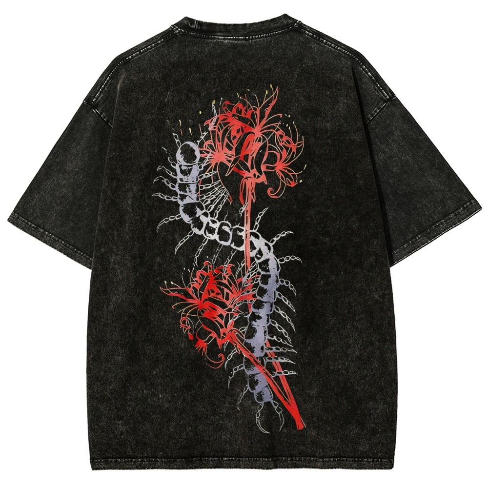 Tokyo Ghoul Printed Unisex Washed T-Shirt 2603001266