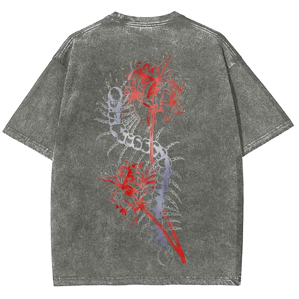 Tokyo Ghoul Printed Unisex Washed T-Shirt 2603001266