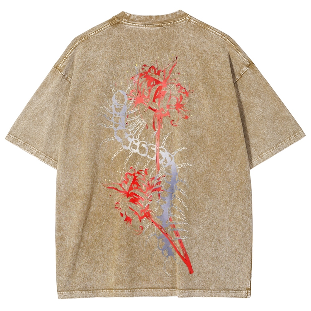 Tokyo Ghoul Printed Unisex Washed T-Shirt 2603001266