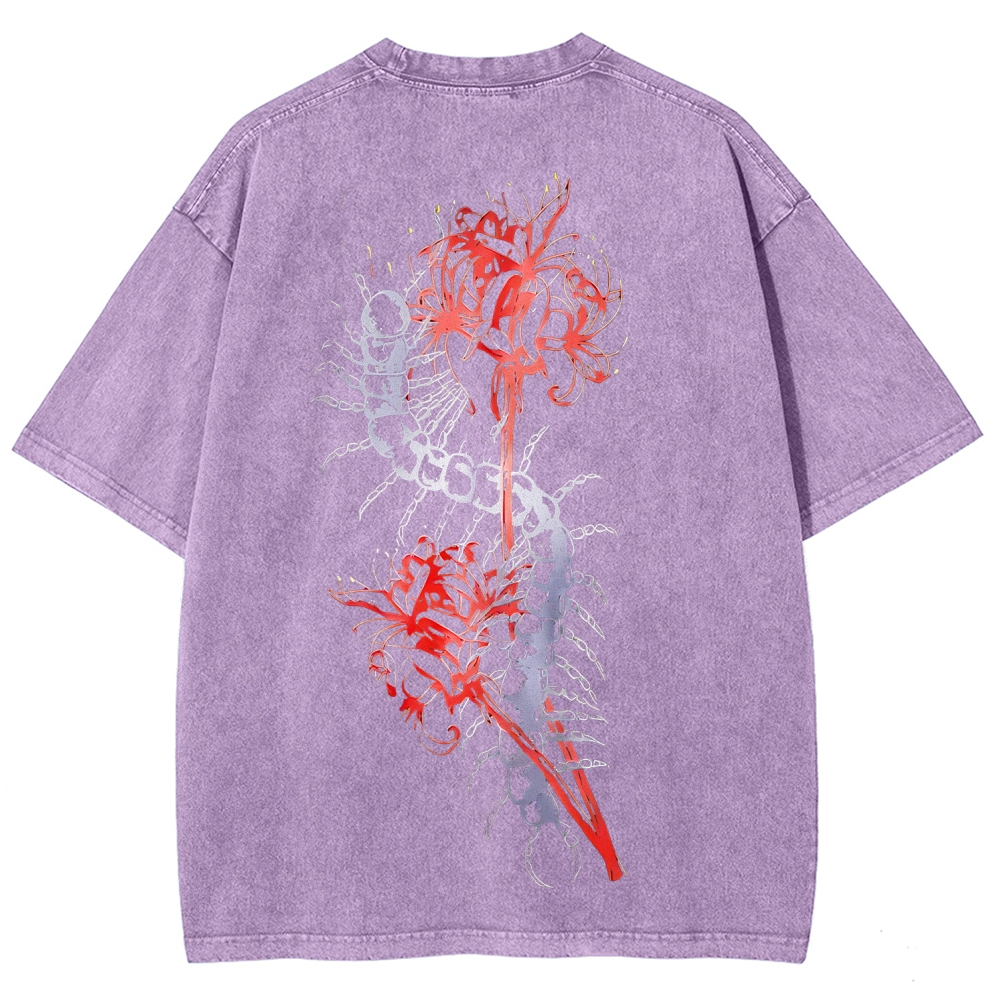 Tokyo Ghoul Printed Unisex Washed T-Shirt 2603001266