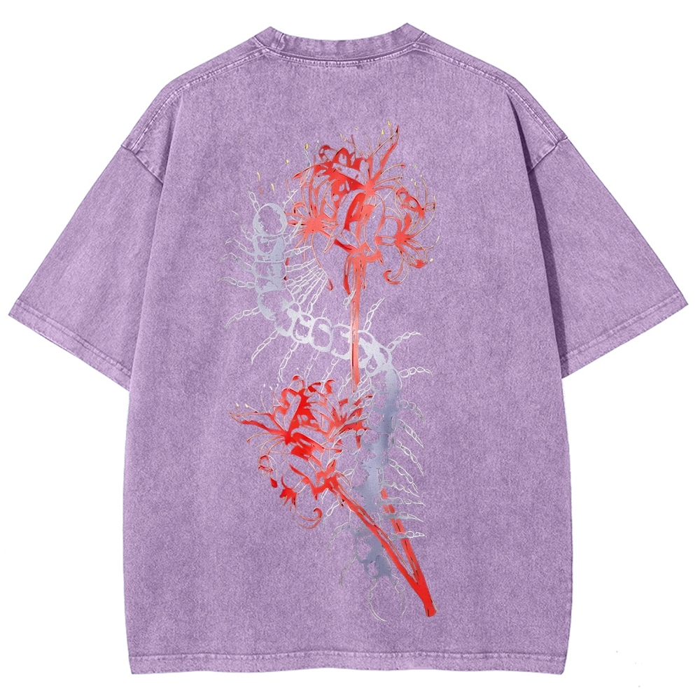 Tokyo Ghoul Printed Unisex Washed T-Shirt 2603001266