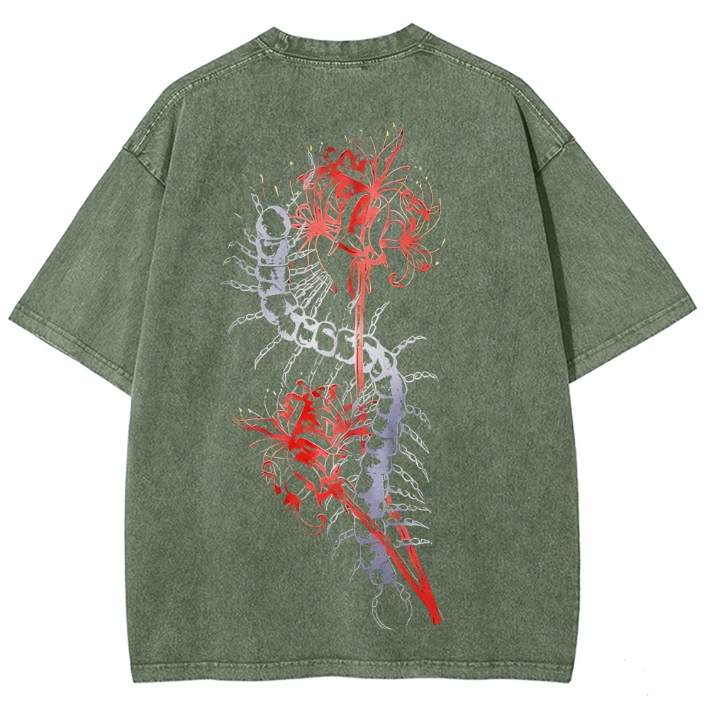 Tokyo Ghoul Printed Unisex Washed T-Shirt 2603001266