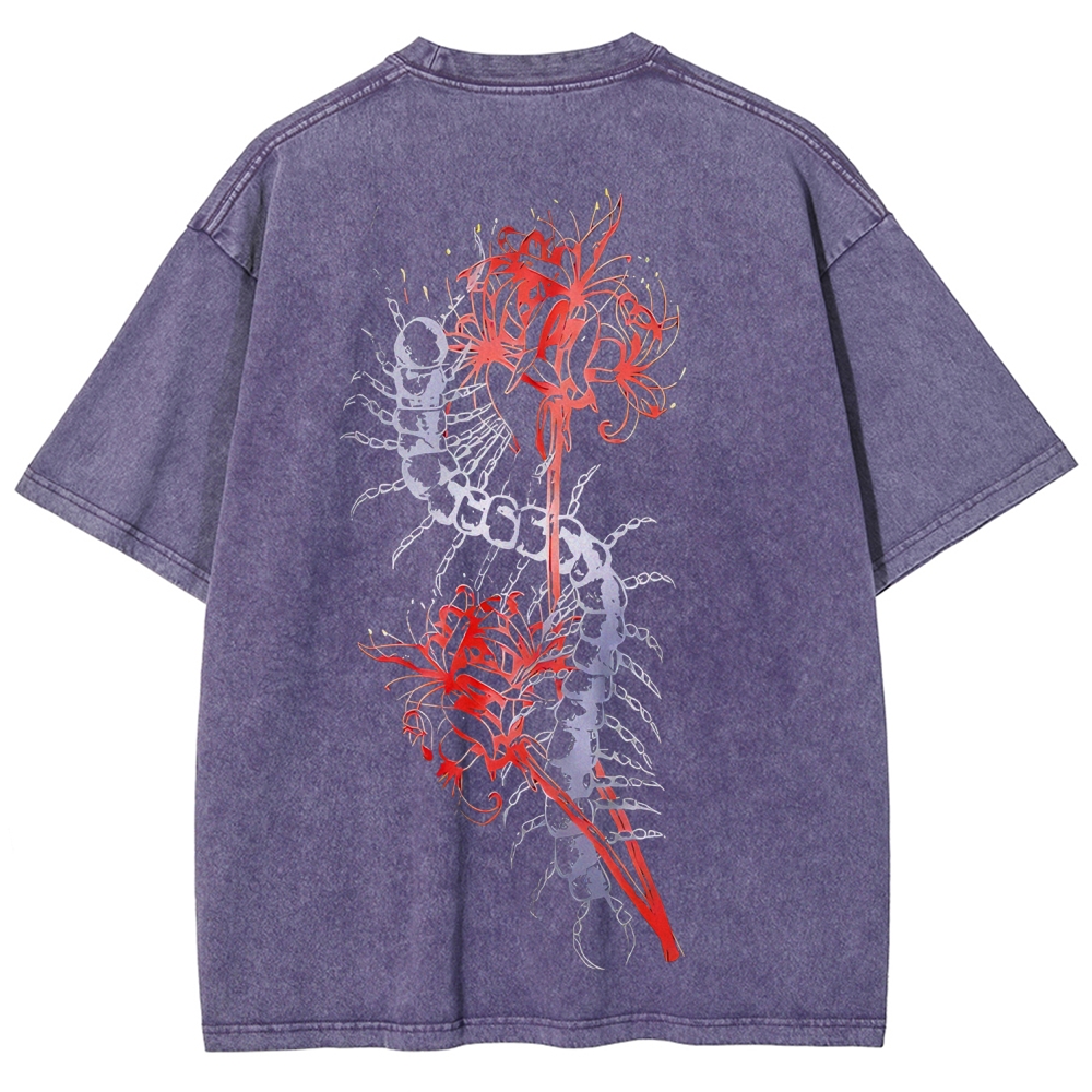 Tokyo Ghoul Printed Unisex Washed T-Shirt 2603001266