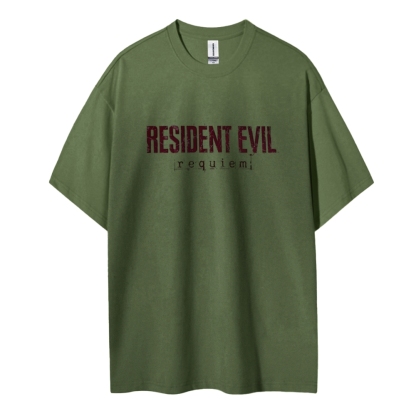 Resident Evil Cotton Unisex Round Neck T-Shirt 