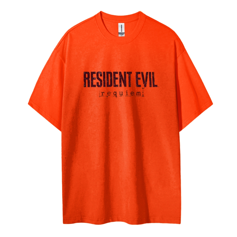 Resident Evil Cotton Unisex Round Neck T-Shirt 