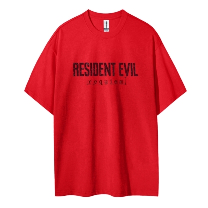 Resident Evil Cotton Unisex Round Neck T-Shirt 