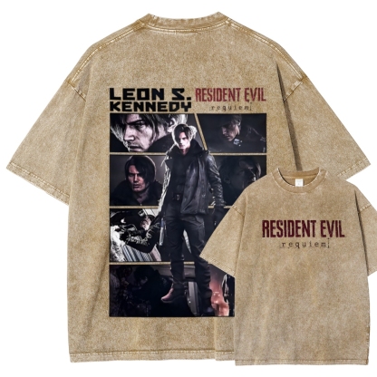 Resident Evil Unisex Fit Washed T-Shirt 