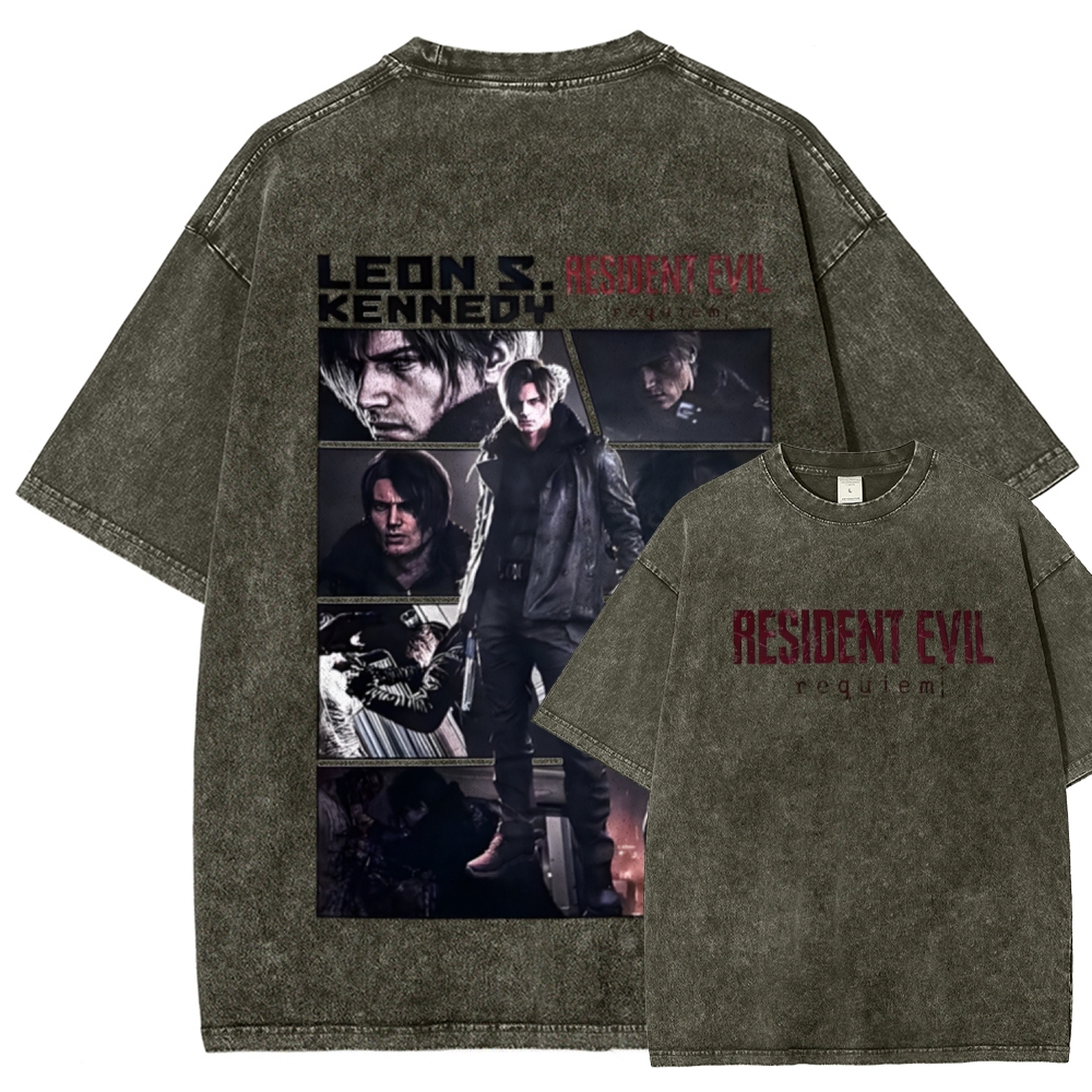 Resident Evil Unisex Fit Washed T-Shirt 