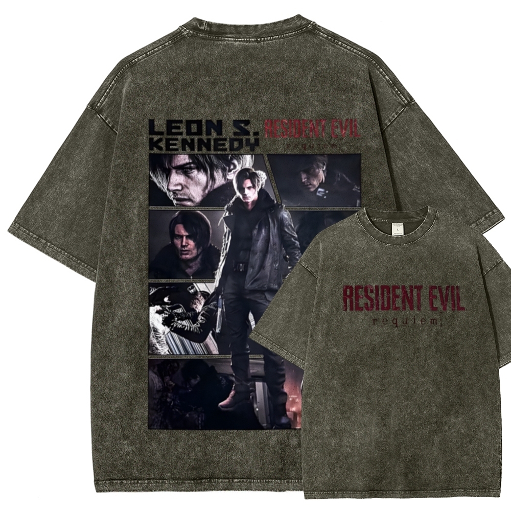 Resident Evil Unisex Fit Washed T-Shirt 