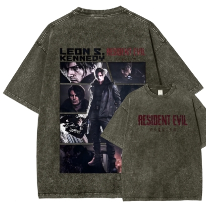 Resident Evil Unisex Fit Washed T-Shirt 