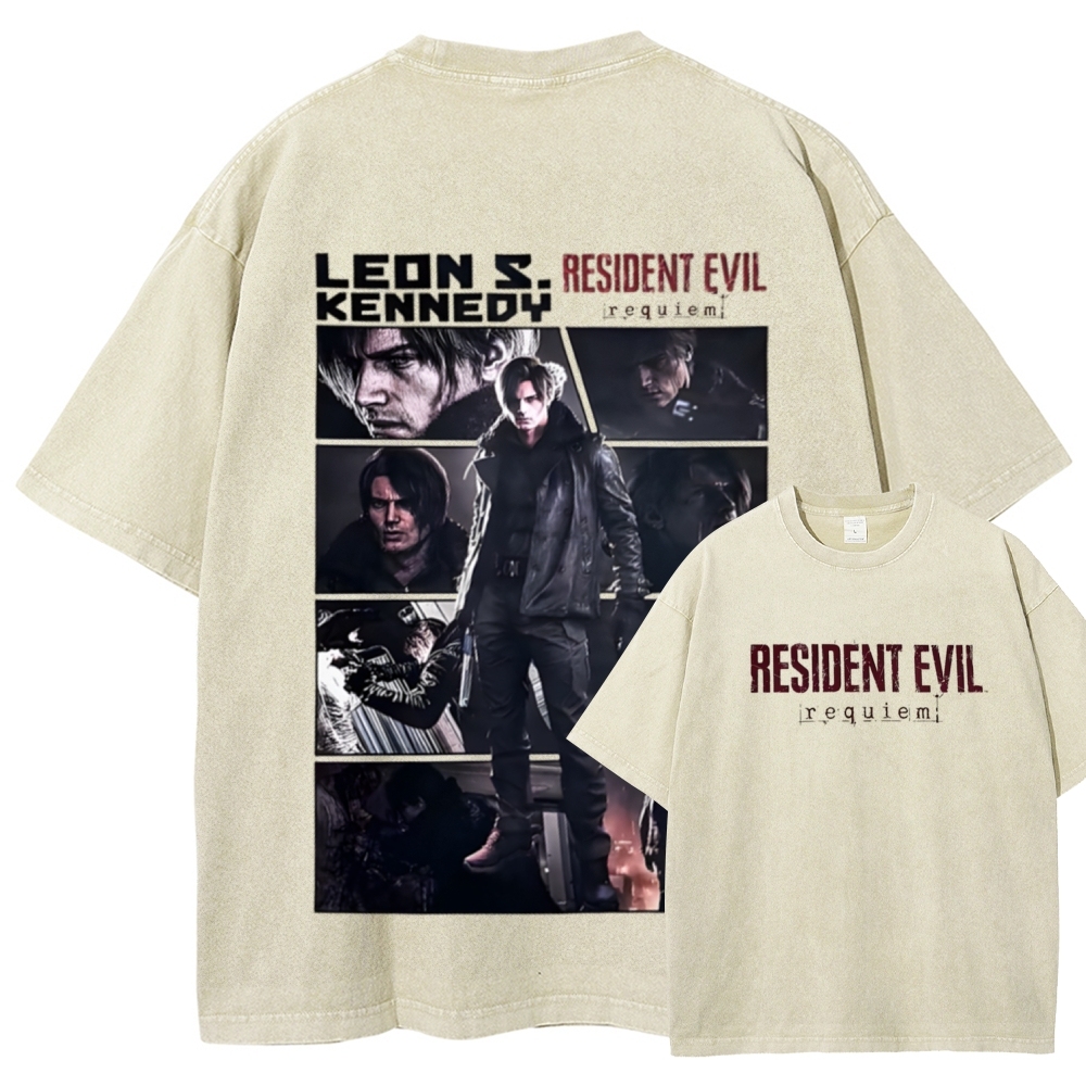 Resident Evil Unisex Fit Washed T-Shirt 