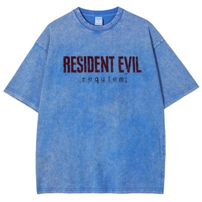 Resident Evil Unisex Fit Washed T-Shirt 