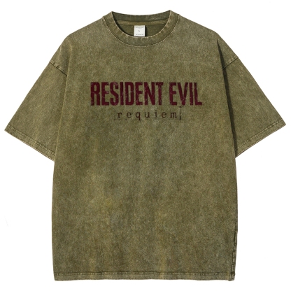 Resident Evil Unisex Fit Washed T-Shirt 
