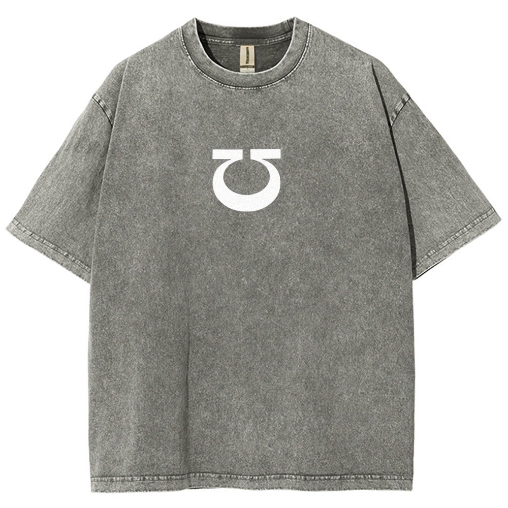 Warhammer 40K Ultramarines Printed Unisex Washed T-Shirt