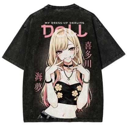 My Dress Up Darling Unisex Fit Washed T-Shirt 2603002869
