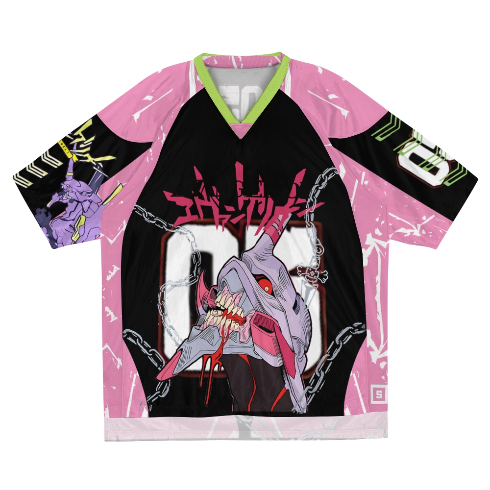  Neon Genesis Evangelion Jersey Mesh Shirts 