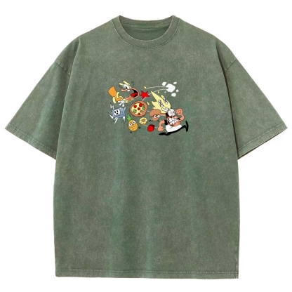 Pizza Tower Unisex Fit Washed T-Shirt 2603003028