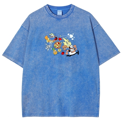 Pizza Tower Unisex Fit Washed T-Shirt 2603003028