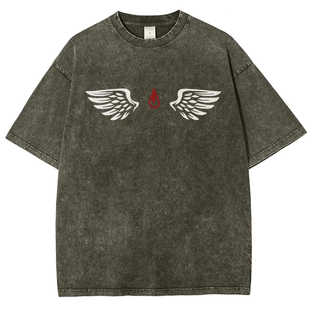 Warhammer 40K Blood Angels Printed Unisex Washed T-Shirt