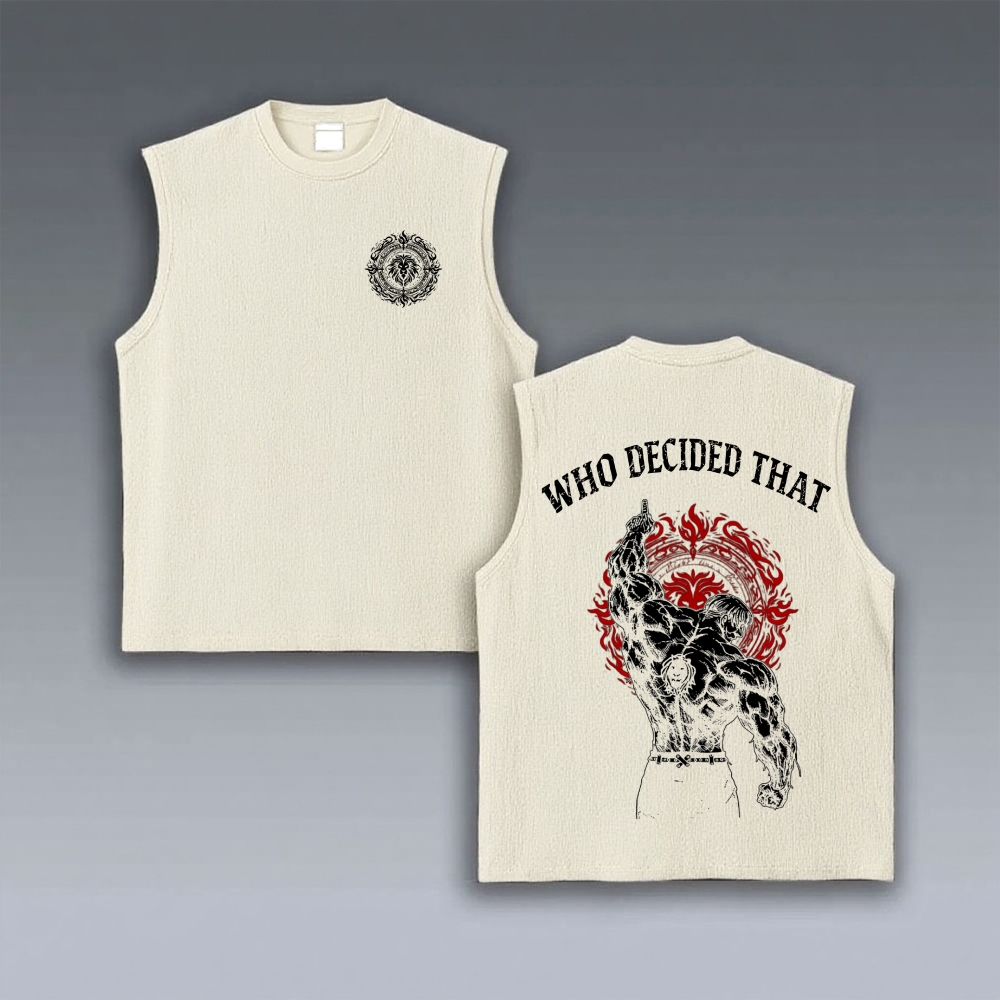 Escanor Seven Deadly Sins VINTAGE TANK TOP 