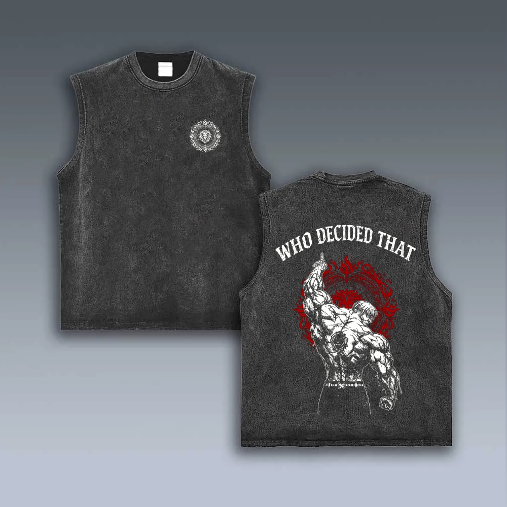 Escanor Seven Deadly Sins VINTAGE TANK TOP 