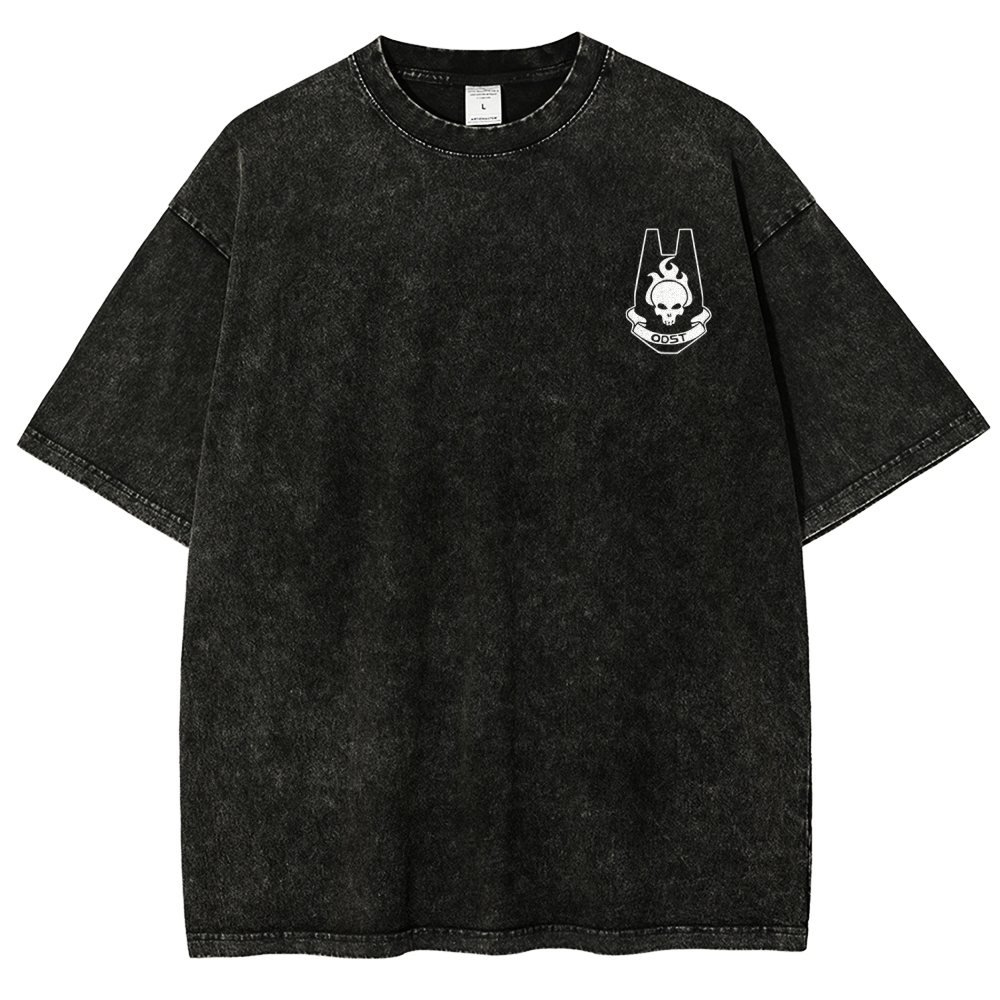 Halo Helljumpers Printed Unisex Washed T-Shirt