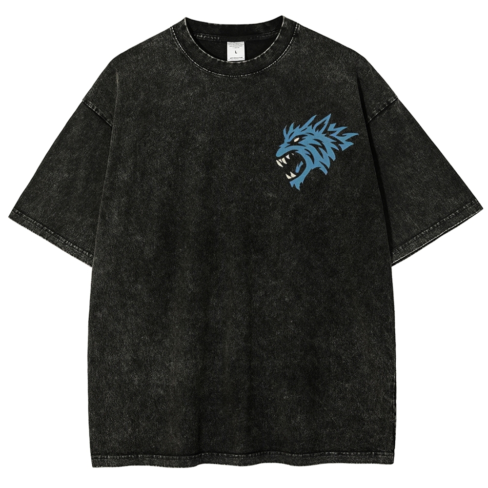 Warhammer 40K Space Wolves Printed Unisex Washed T-Shirt