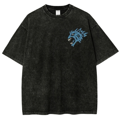 Warhammer 40K Space Wolves Printed Unisex Washed T-Shirt