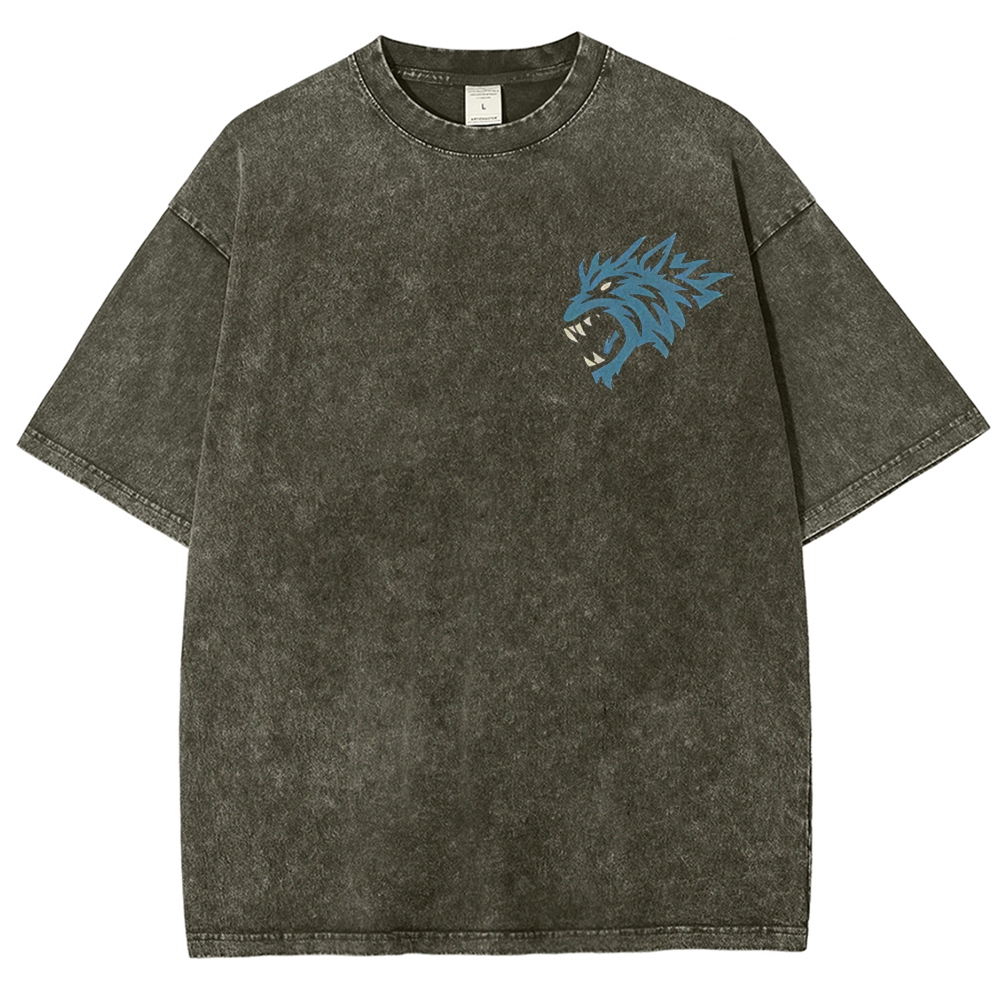 Warhammer 40K Space Wolves Printed Unisex Washed T-Shirt